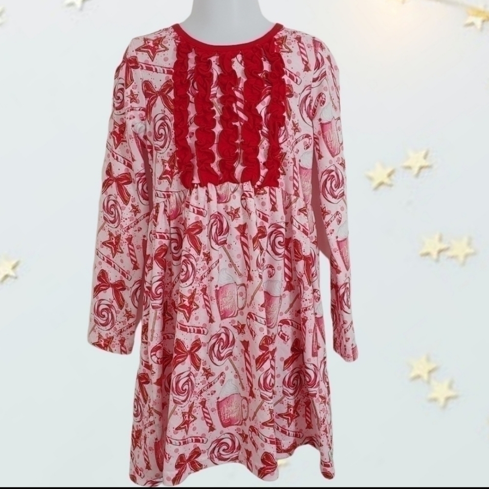 Girls red boutique dress